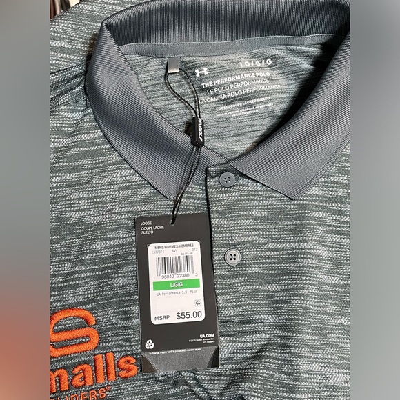 Under Armour Men’s Golf Performance Polo UPF40 in Gray Size L NWT - Picture 5 of 5